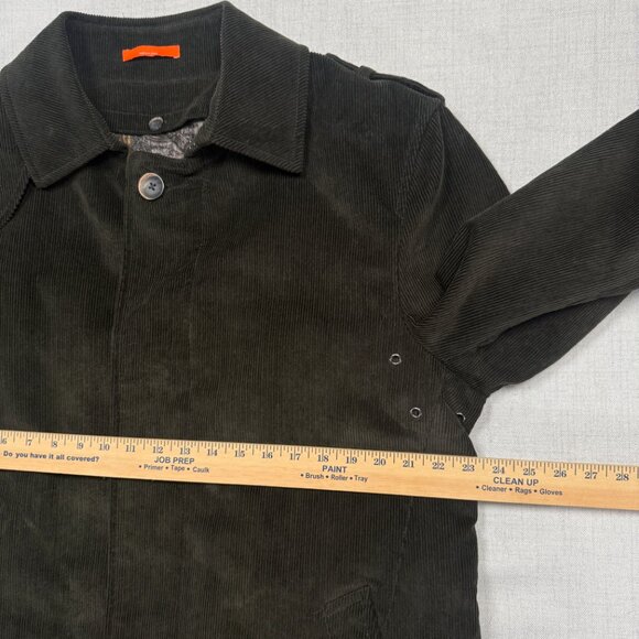 Tallia Mens Corduroy Coat Olive Green Quilted Lined Jacket Size Chest 47" - Picture 8 of 15